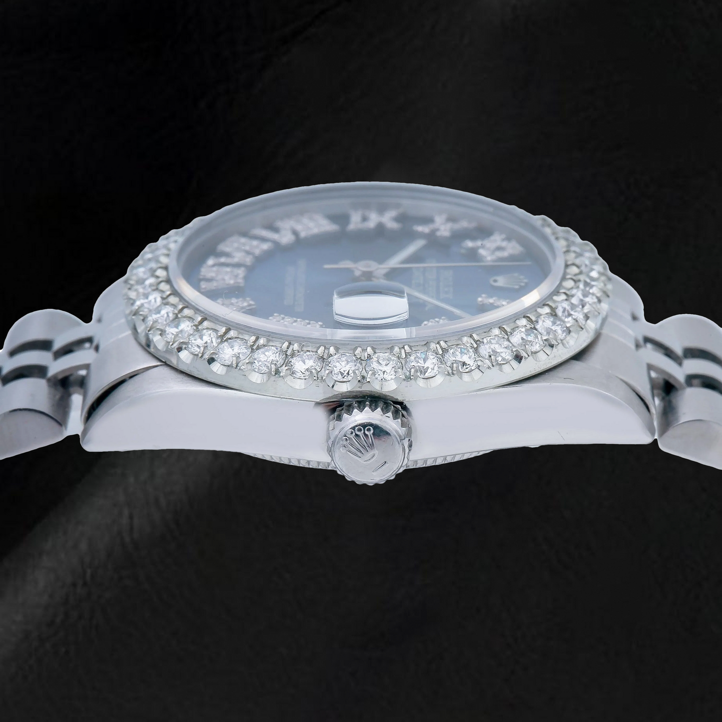 Rolex Datejust 78274 31 mm Blaues römisches Diamantzifferblatt Edelstahl Jubilé-Armband