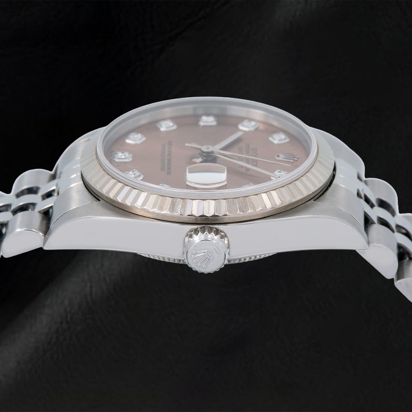 Rolex Datejust 78274 31 mm braunes Diamantzifferblatt Edelstahl Jubilé-Armband Uhr