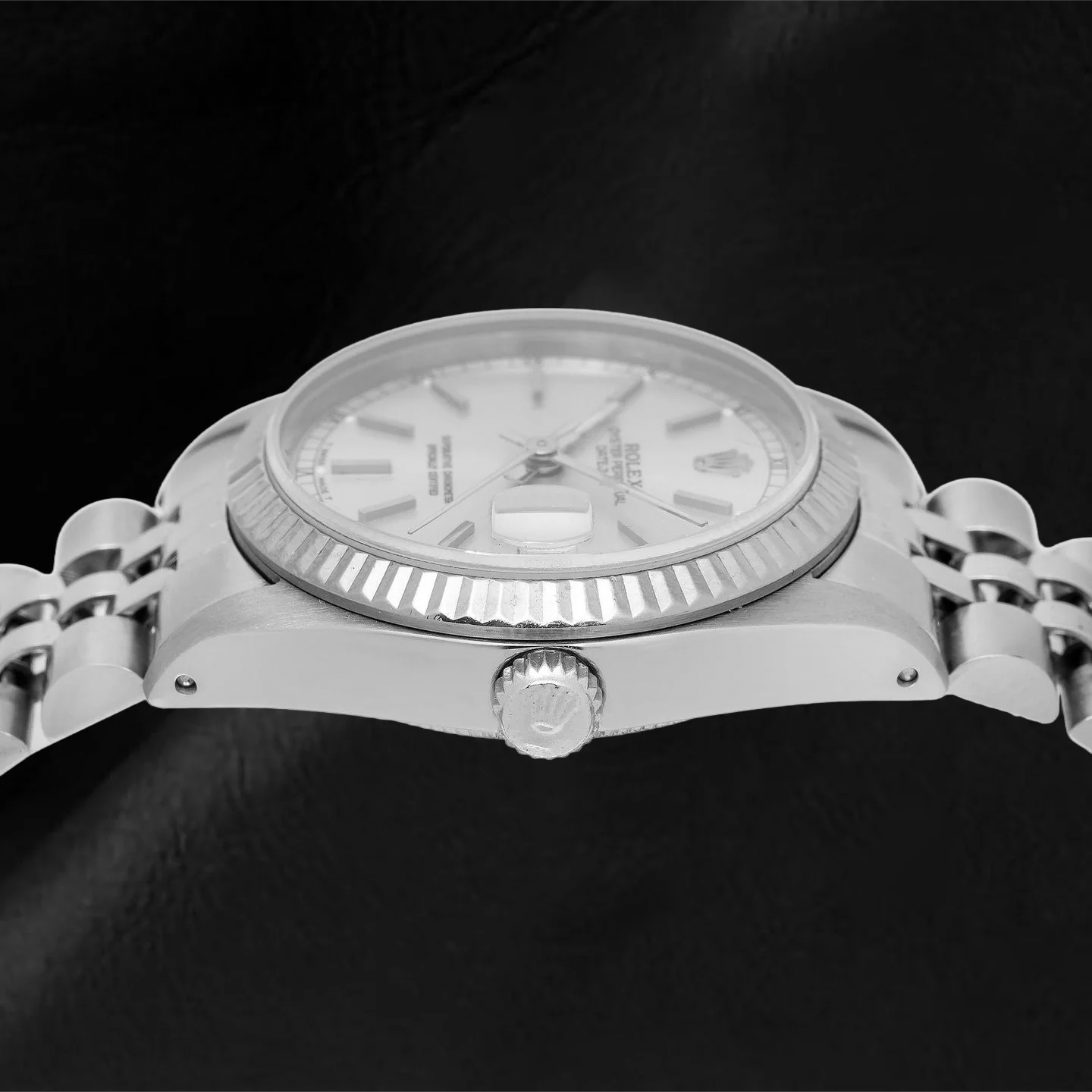 Rolex Datejust 78274 31 mm Silbernes Zifferblatt mit Stabindizes Edelstahl Jubilé-Armband Uhr