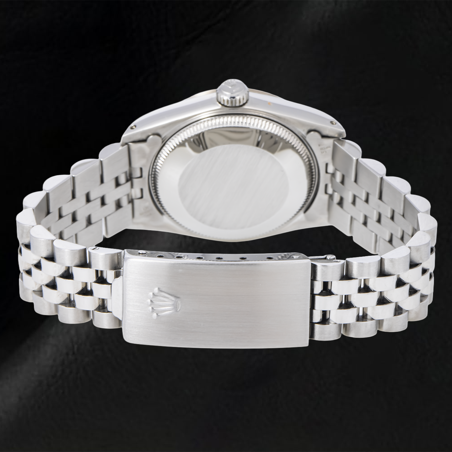 Rolex Datejust 78274 31 mm Uhr, weißes Zifferblatt mit römischen Ziffern, glatte Lünette, Edelstahl, Jubilé-Armband