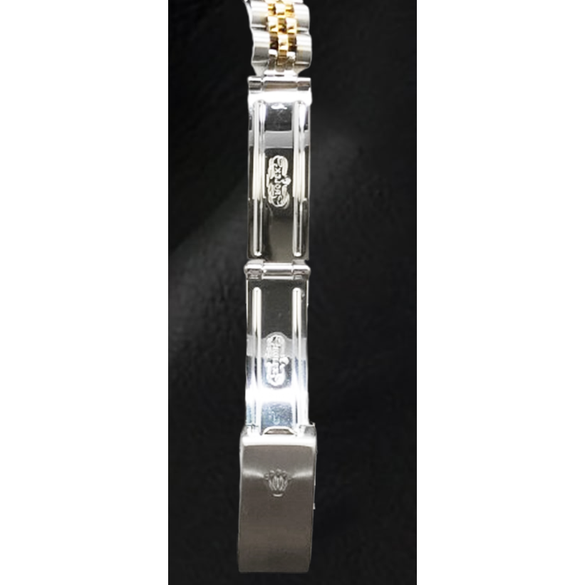 Rolex Datejust Baujahr 2001, graues Perlmutt-Diamant-Zifferblatt, zweifarbig, 26 mm