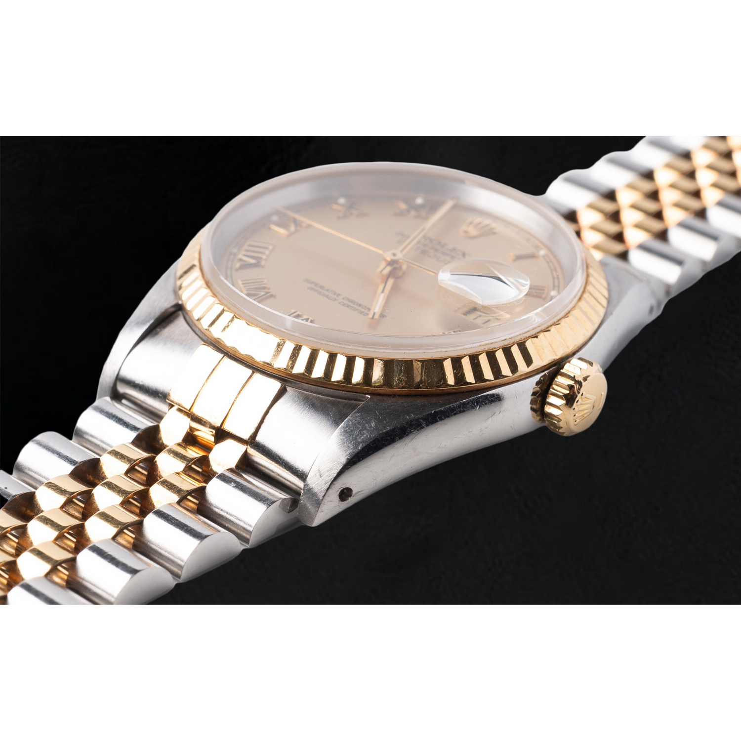 Rolex Armbanduhr mit römischem Zifferblatt, 36 mm