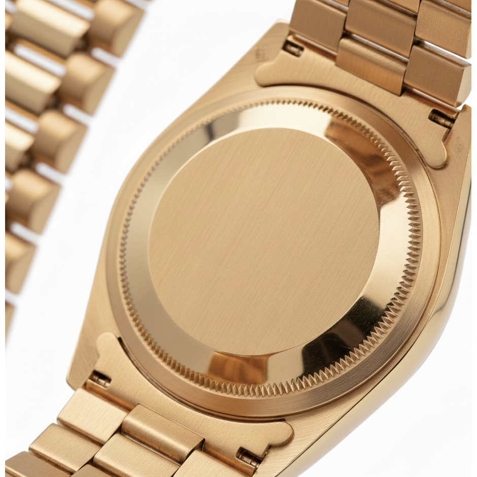 Rolex Datejust Champagner Tapisserie Zifferblatt Nadelstreifen Uhr Gold Präsidentin