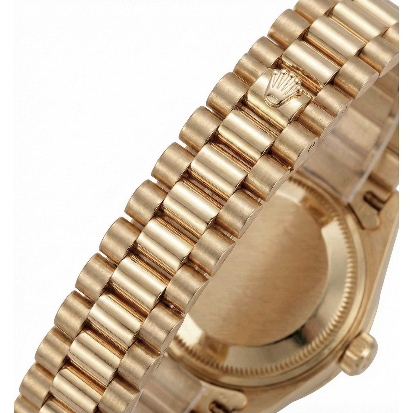 Rolex Datejust Champagner Tapisserie Zifferblatt Nadelstreifen Uhr Gold Präsidentin