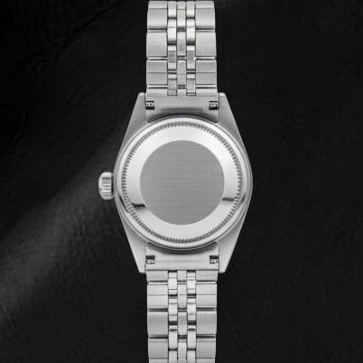 Rolex Datejust Damenuhr, 26 mm, rosafarbenes Stabzifferblatt, Edelstahl