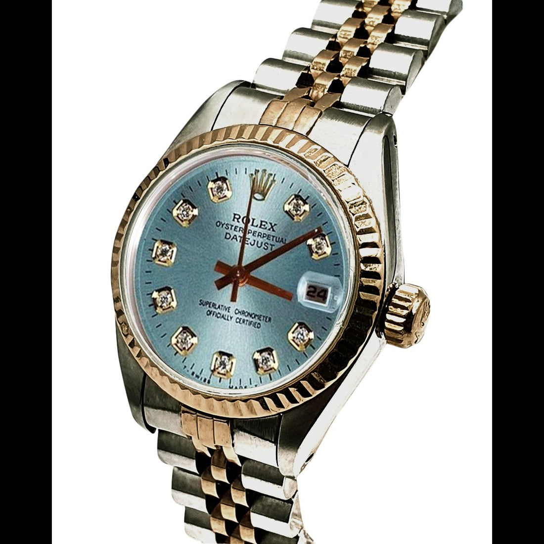 blaues Diamant-Zifferblatt Rolex