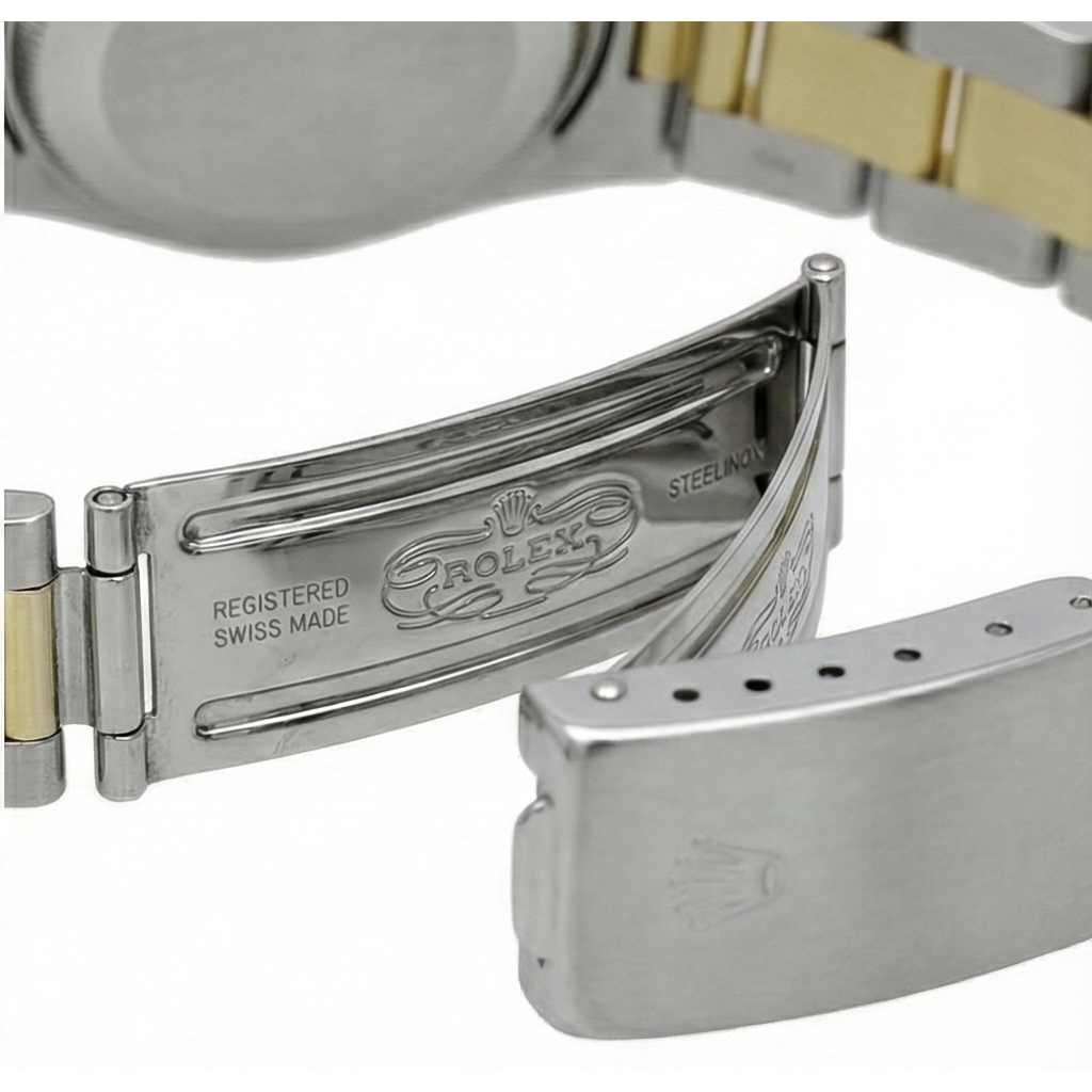 Rolex Datejust Damenuhr mit zweifarbiger Diamantlünette