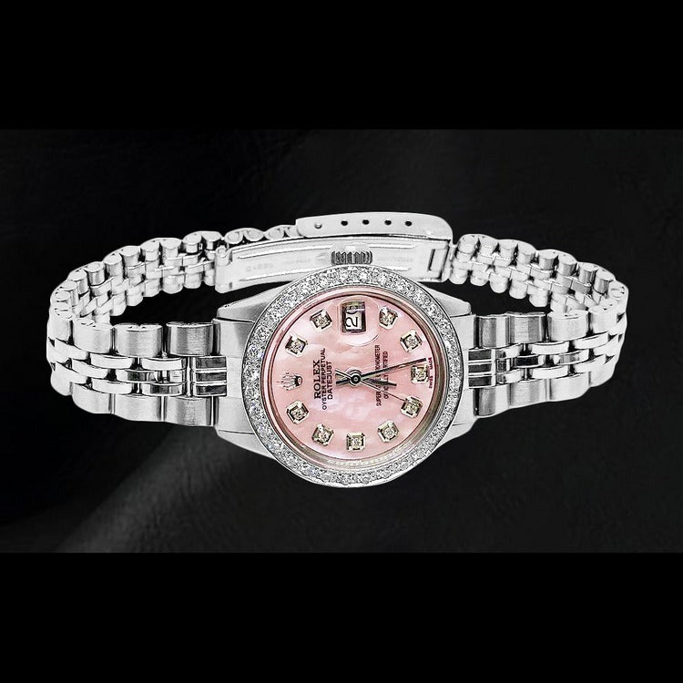 Diamant Zifferblatt Edelstahl Rolex