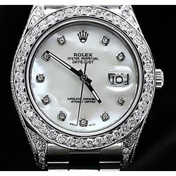 Rolex Datejust Herrenuhr Mop Zifferblatt Edelstahl Datejust