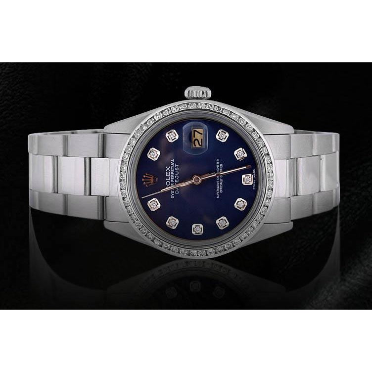 blaues Diamant-Zifferblatt Rolex