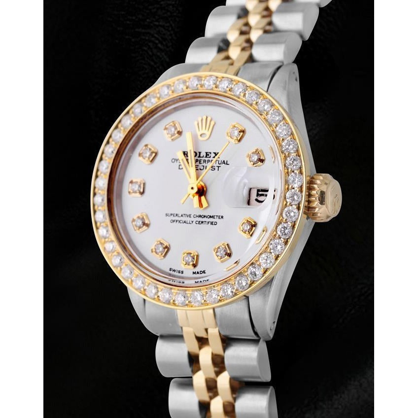 weißem Diamant Zifferblatt Rolex