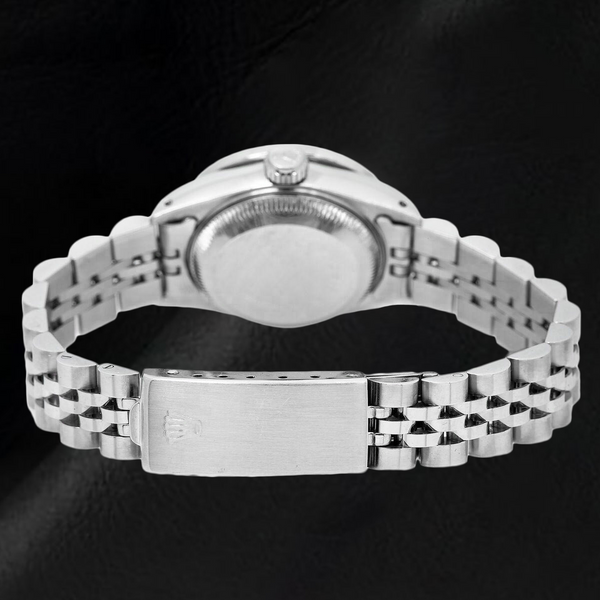 Rolex Datejust Jubilee Damenuhr mit weißem römischen Zifferblatt und Armband