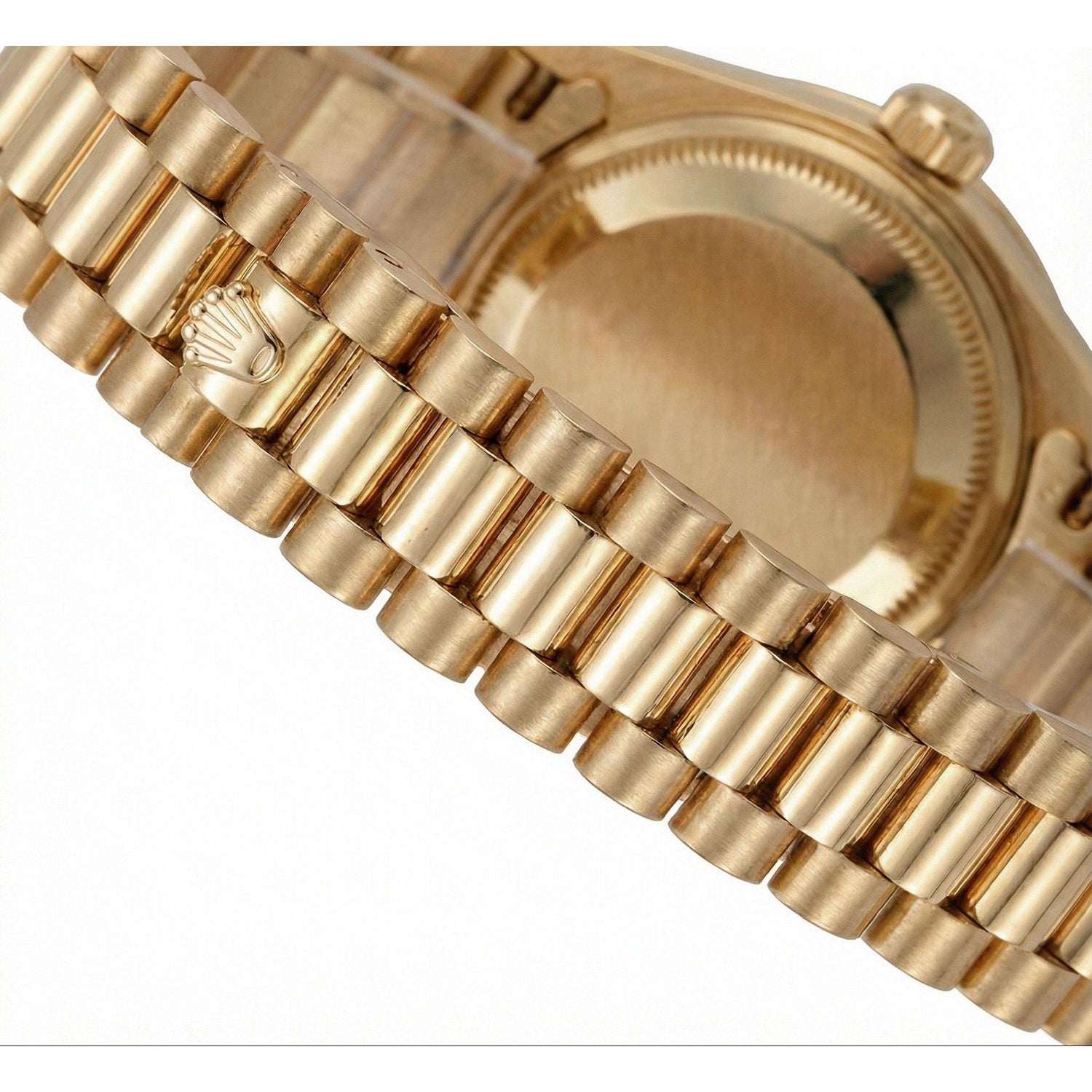 Rolex Datejust Stick Zifferblatt Damenuhr im Präsidentenstil mit Diamantlünette