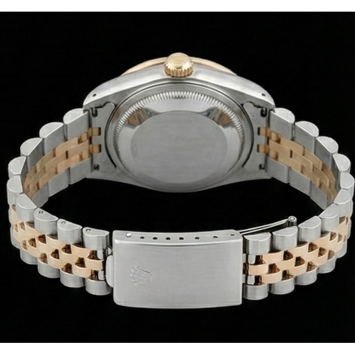 Rolex Datejust Tapestry Damenuhr mit Diamant-Zifferblatt und Lünette, Edelstahl und Gold