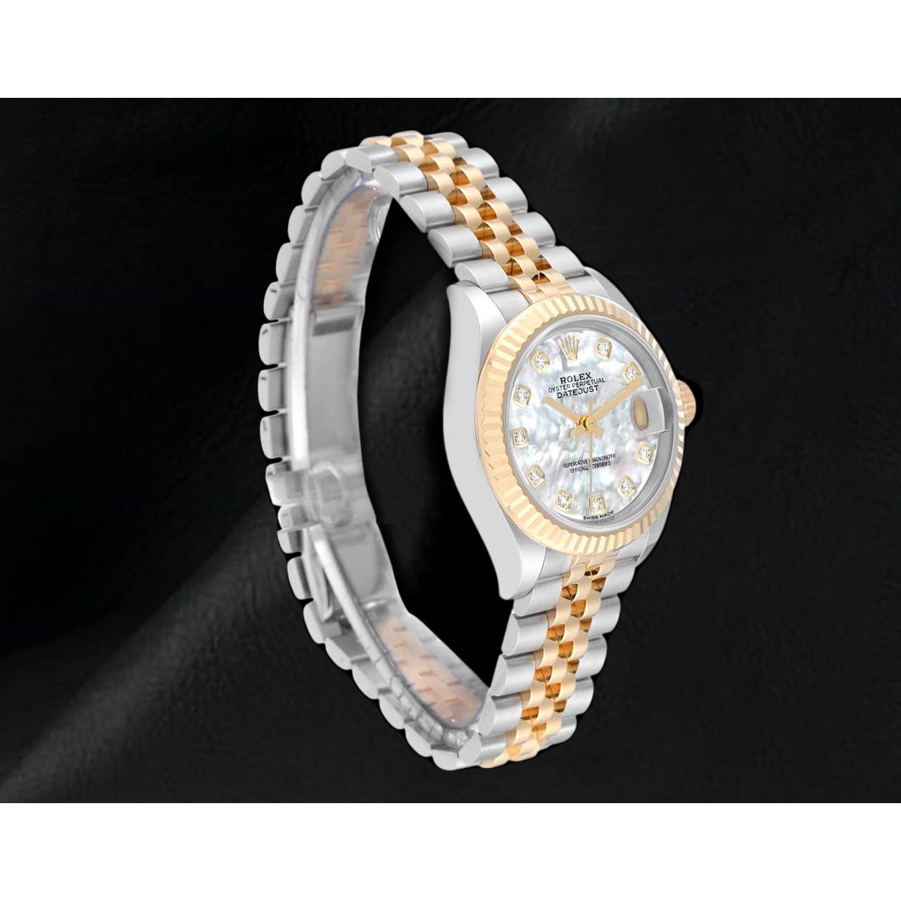 Rolex Datejust Bicolor 28 mm Perlmutt Diamant 279173 Damenuhr