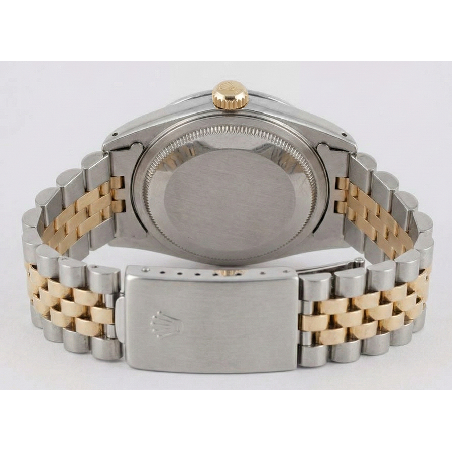 Rolex Datejust Uhr Zweifarbig Herren Kanallünette Diamant