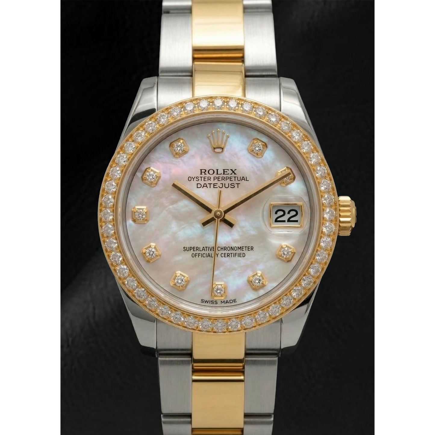 Rolex Two Tone mit Zuchtperle – Hauptansicht