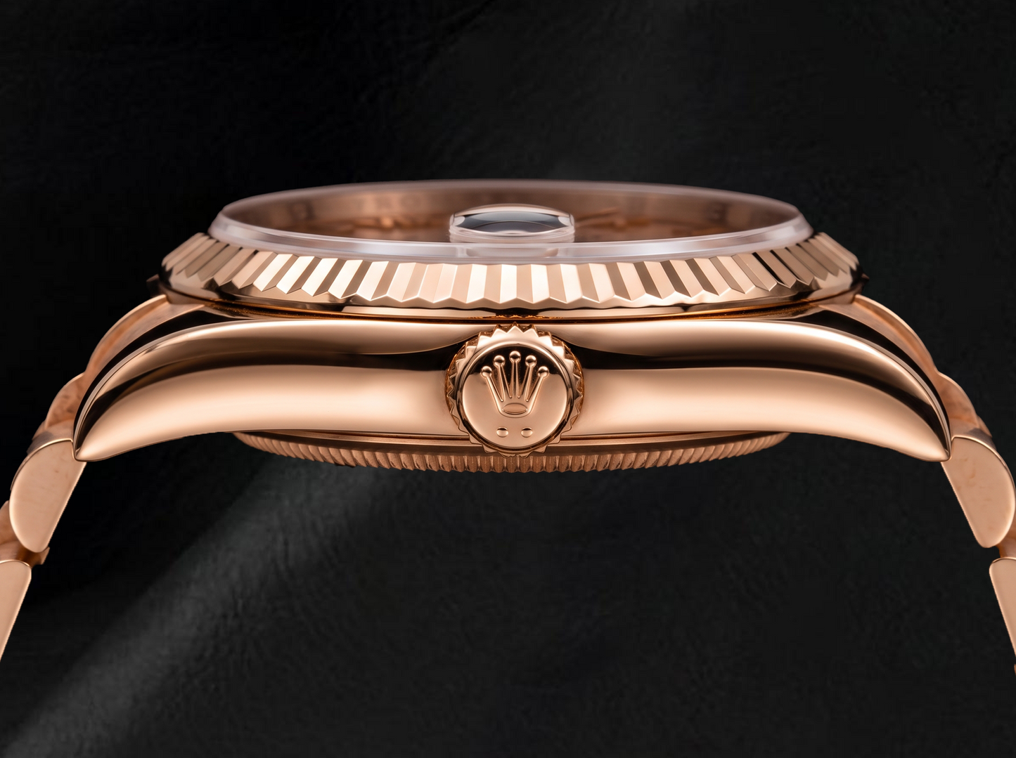 Rolex Day-Date 118235 36 mm römisches Sundust-Zifferblatt 18 Karat Roségold Oyster-Armband