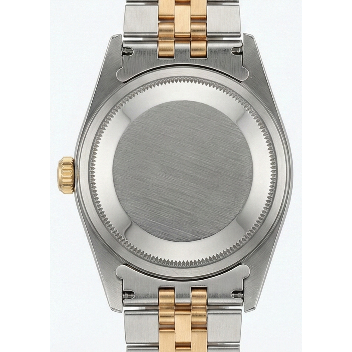 Rolex Jubilee-Damenuhr aus Gelbgold mit weißem Zifferblatt und sehr feinem Zifferblatt