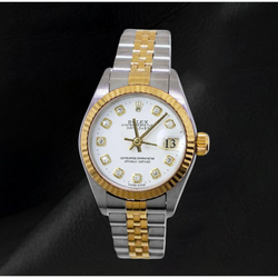 Rolex Datejust Damenuhr 26 mm Gelbgold & Edelstahl Jahr 2002