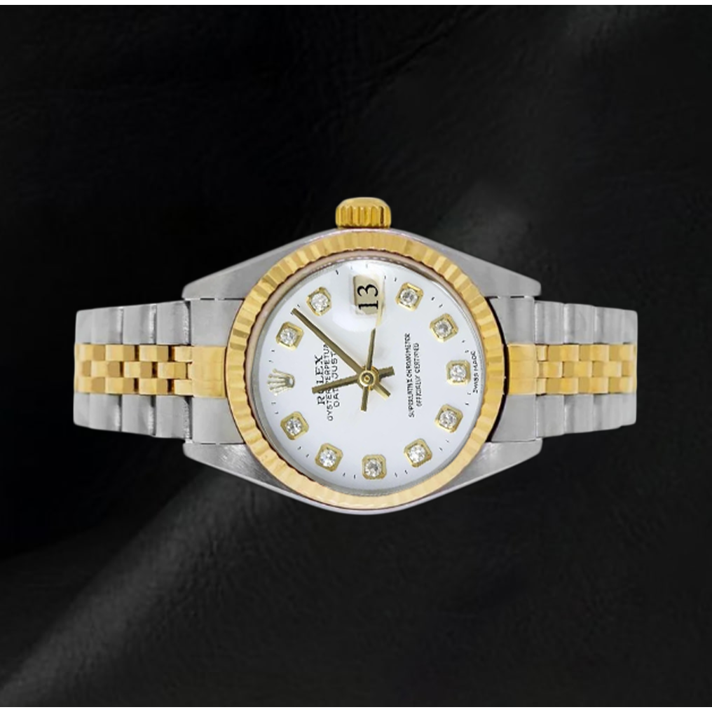 Rolex Datejust Damenuhr 26 mm Gelbgold & Edelstahl Jahr 2002