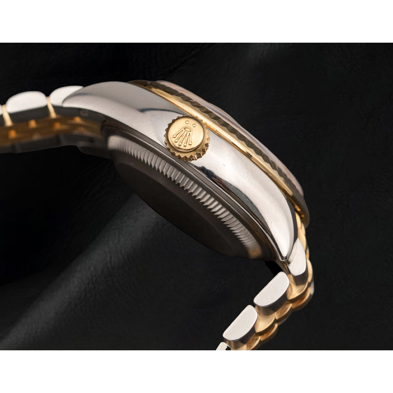 Rolex Lady-Datejust 279173 geriffelte Lünette Bicolor Jubilee 28 mm Armbanduhr