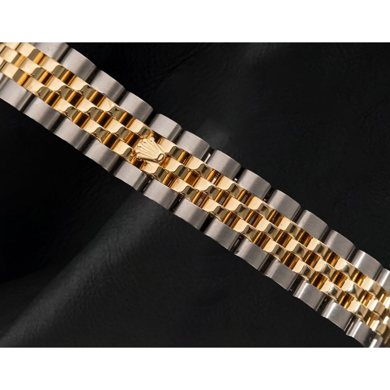 Rolex Lady-Datejust 279173 geriffelte Lünette Bicolor Jubilee 28 mm Armbanduhr