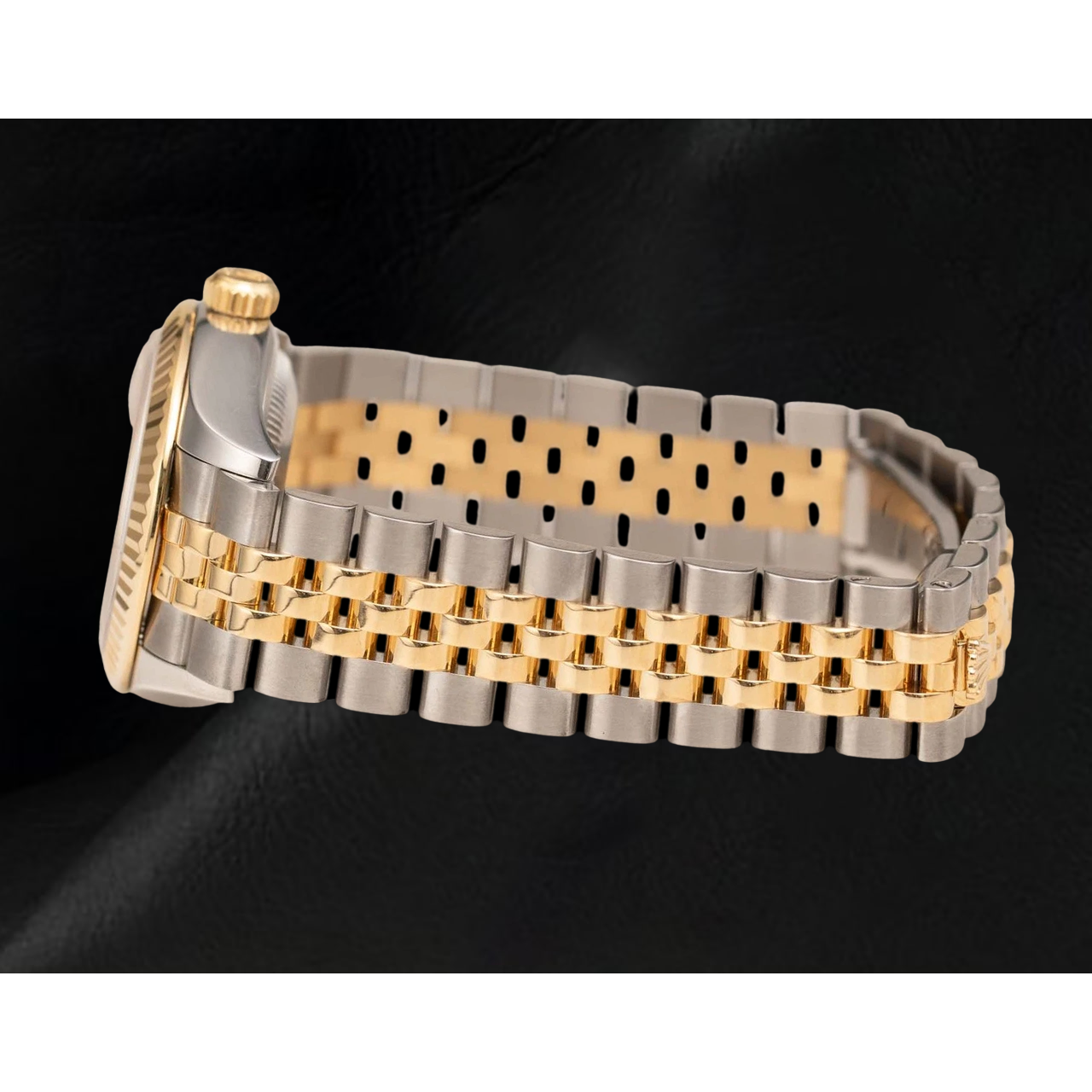 Rolex Lady-Datejust 279173 geriffelte Lünette Bicolor Jubilee 28 mm Armbanduhr