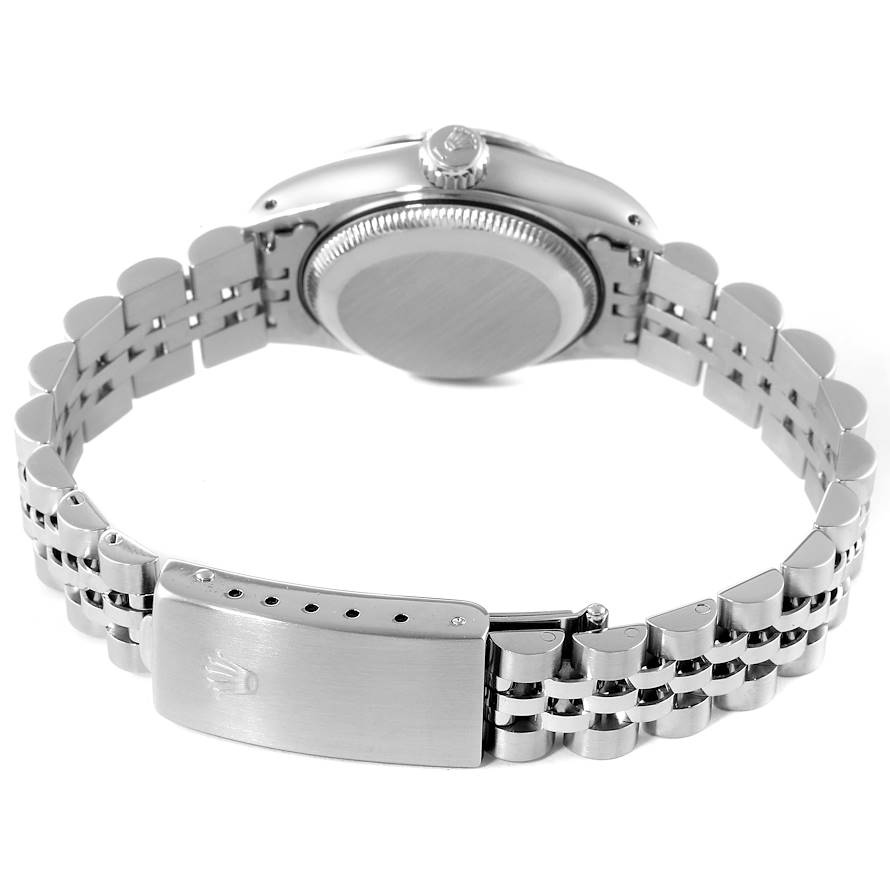 Rolex Lady-Datejust 26 mm Edelstahluhr mit silbernem Zifferblatt