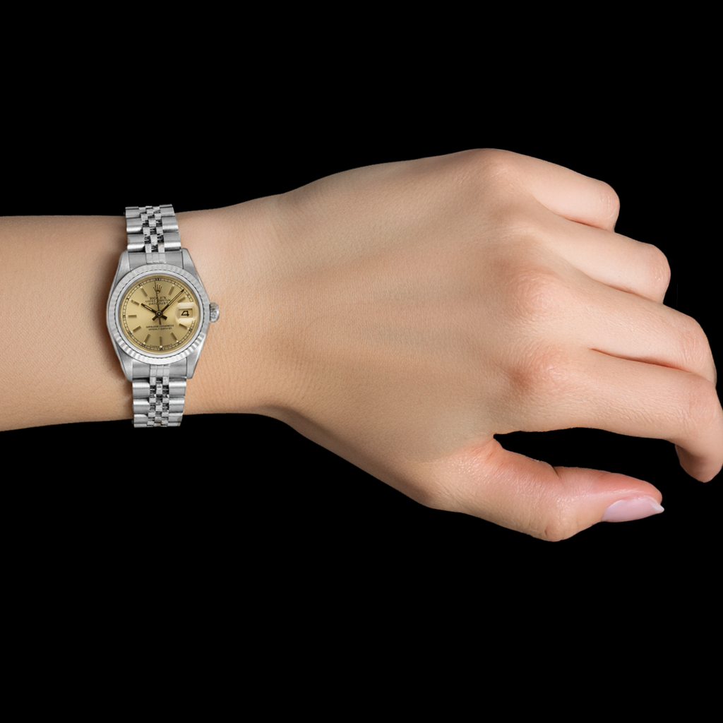 Handgefertigter Edelstein Rolex Karat – Draufsicht
