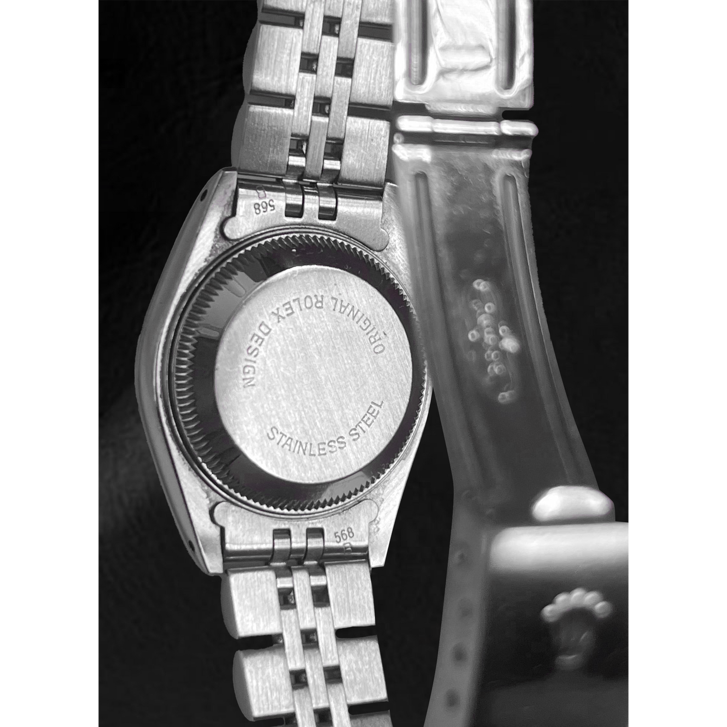 weißes römisches Zifferblatt Edelstahluhr Rolex