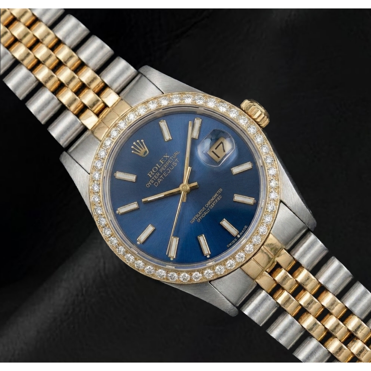 Edler Edelstein Rolex Karat – Schrägansicht