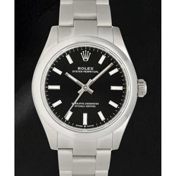 Rolex Oyster Perpetual 31 mm Damenuhr aus Edelstahl