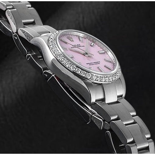 rosafarbenem Leuchtzifferblatt Rolex