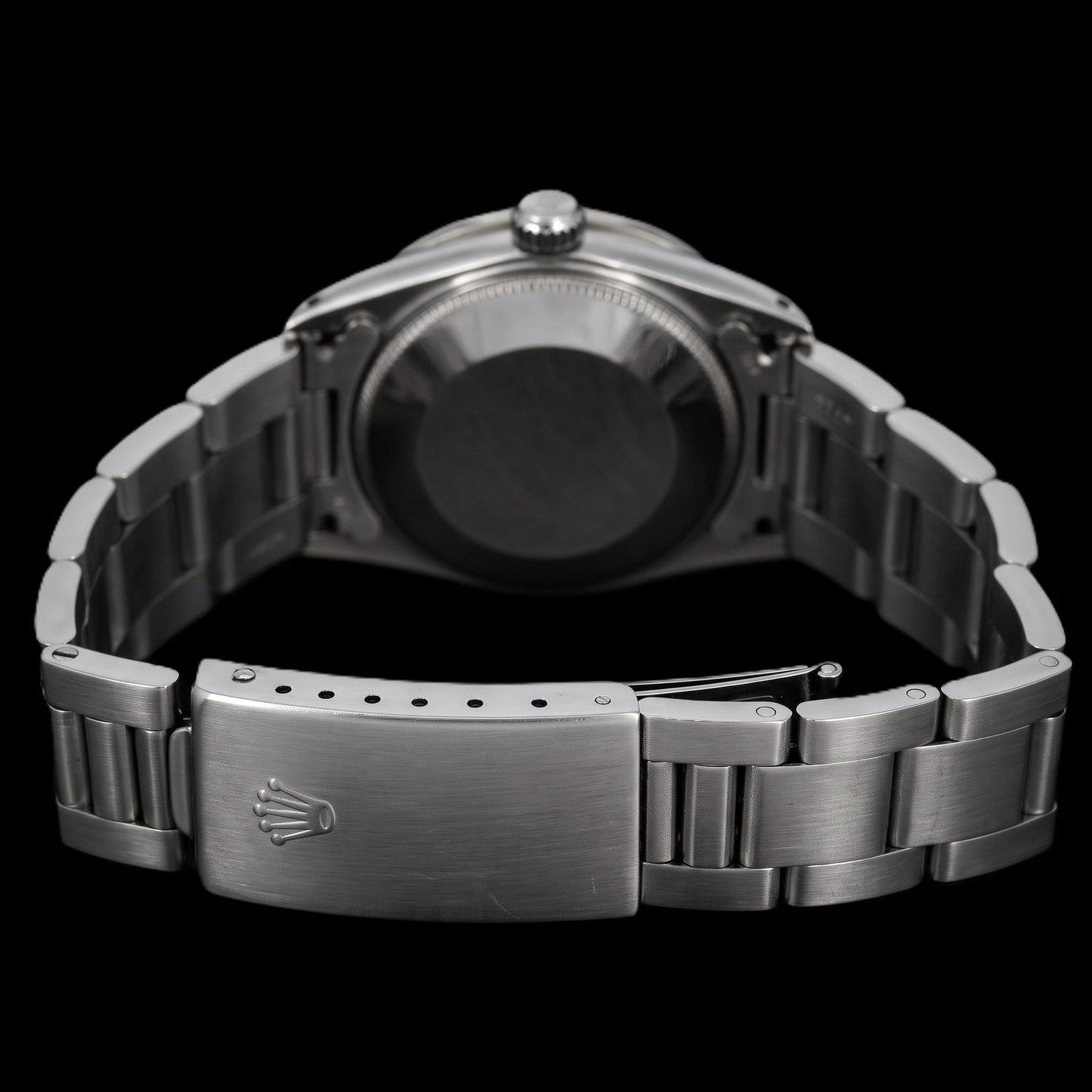 Rolex Oyster Perpetual 67480 31 mm Blaues Perlmutt-Diamantzifferblatt Edelstahl