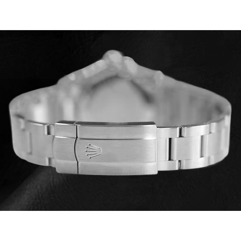 Rolex Oyster Perpetual Korallenrote Stahluhr mit leuchtendem Zifferblatt