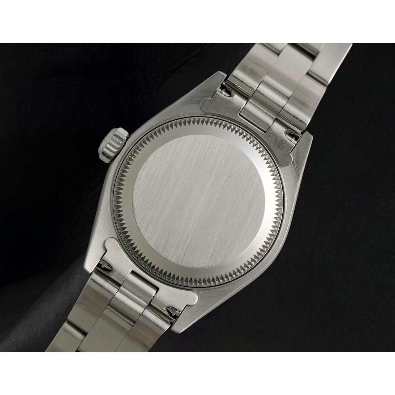 Rolex Oyster Perpetual Damenuhr 26 mm Jahr 2002 Rosa Arabisches Zifferblatt