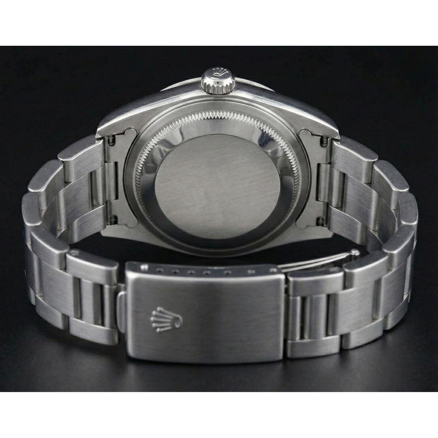 Rolex Oyster Perpetual Vereist Lünette Damenuhr aus Edelstahl