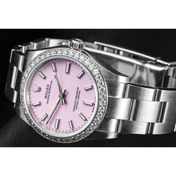 Rolex Oyster Perpetual Vereist Lünette Damenuhr aus Edelstahl