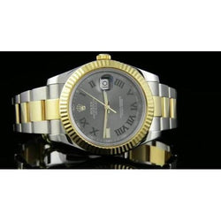 Rolex Oysterbracelet Herrenuhr Gary Zifferblatt Datejust Edelstahl & Gold