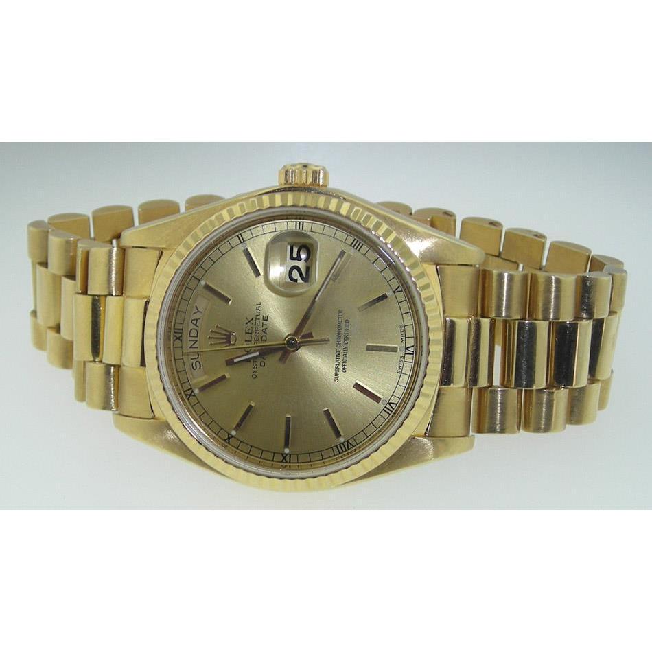 Rolex Präsidentenuhr Gelbgold Tag Date Präsident
