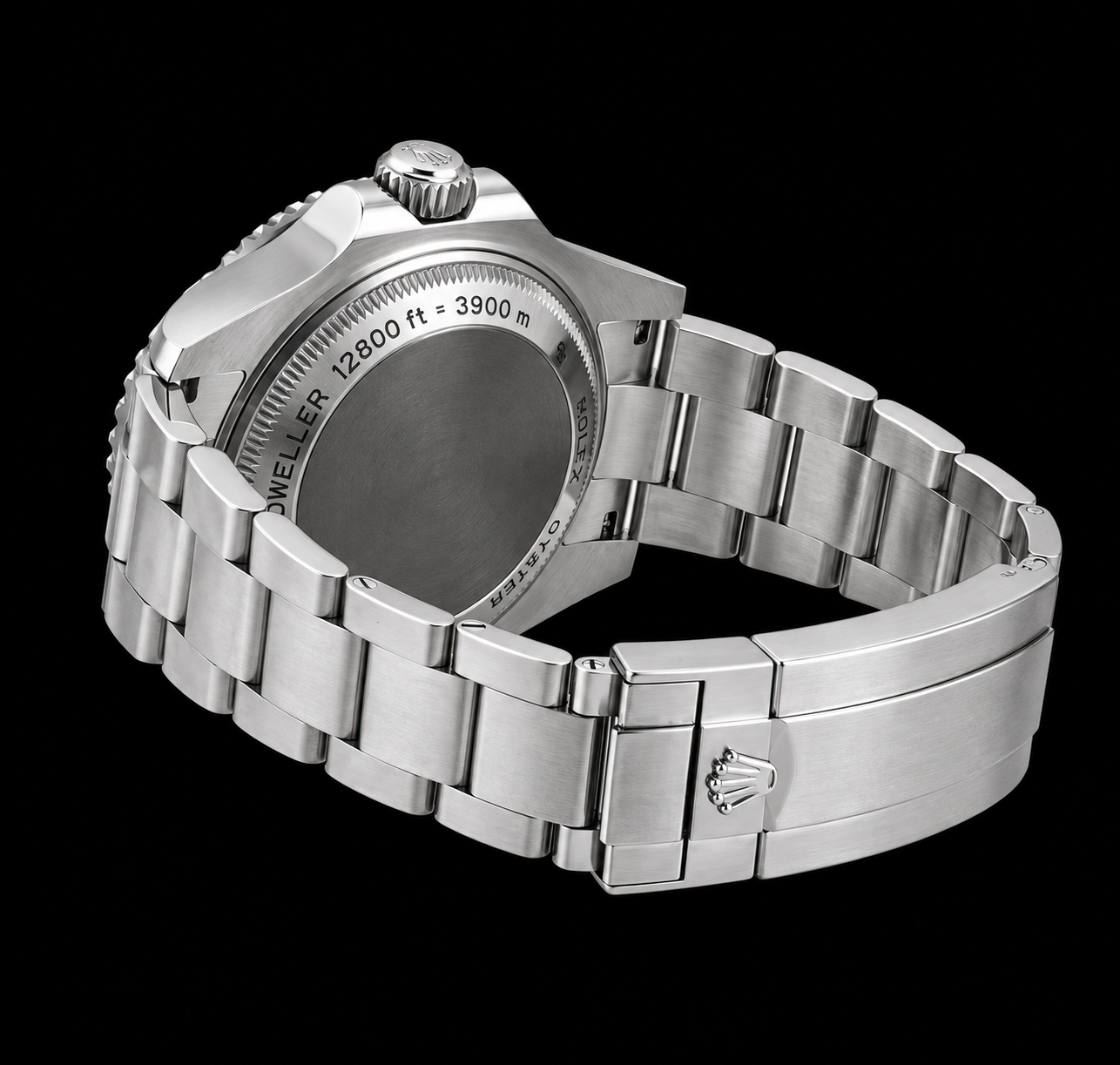 Rolex Sea-Dweller Deepsea 44 mm 116660 Uhr aus Edelstahl mit schwarzem Zifferblatt