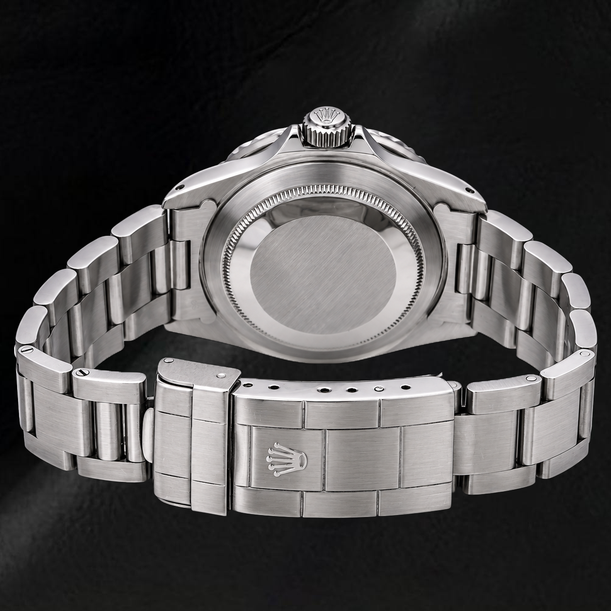Rolex Submariner 40 mm 16800 Edelstahl-Armbanduhr mit grünem Leuchtzifferblatt