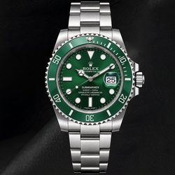 Rolex Submariner Datum 116610LV Grünes Zifferblatt 40 mm Edelstahl Uhr