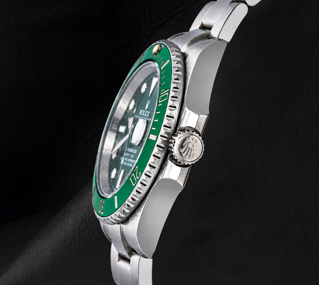 Rolex Submariner Datum 116610LV Grünes Zifferblatt 40 mm Edelstahl Uhr