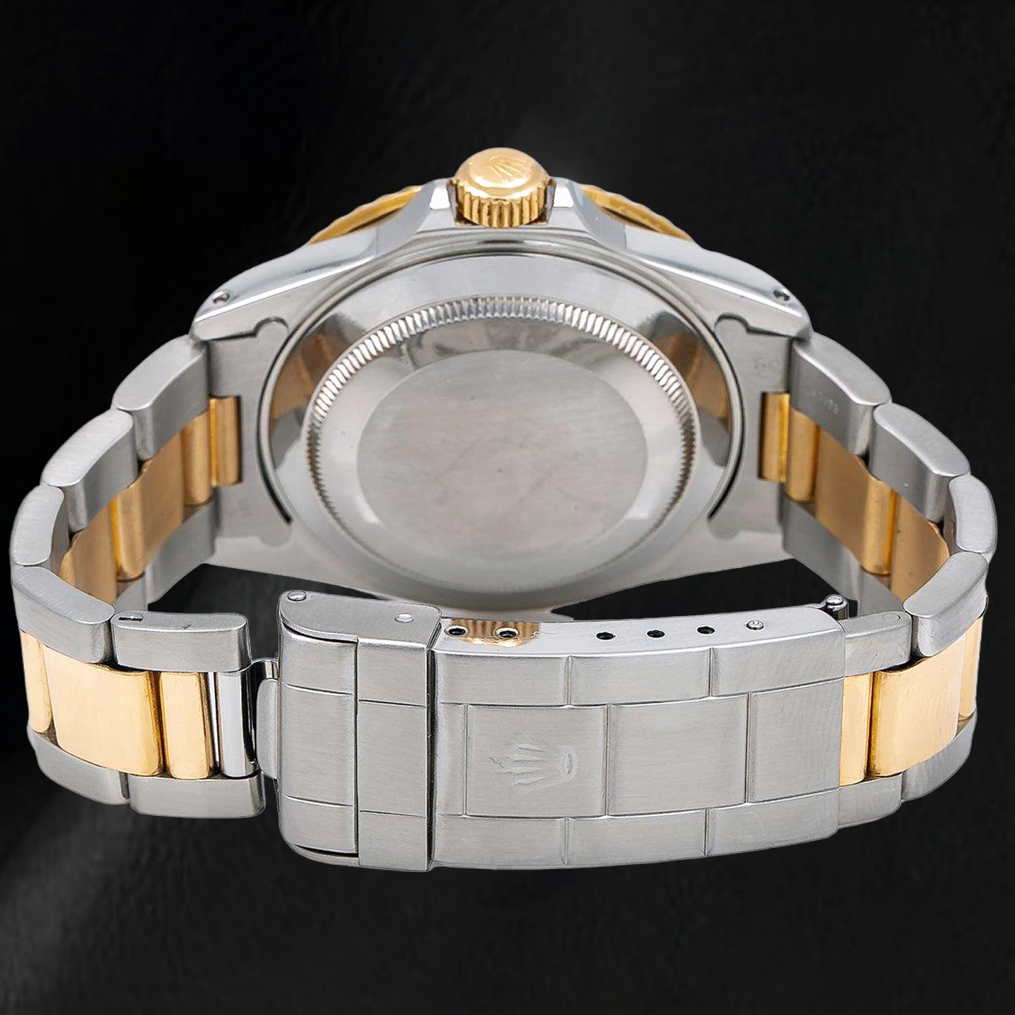 Rolex Submariner Date 16613 40 mm Bicolor Uhr blaues Leuchtzifferblatt