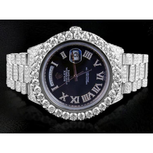 Rolex Diamant-Zifferblatt Herrenuhr