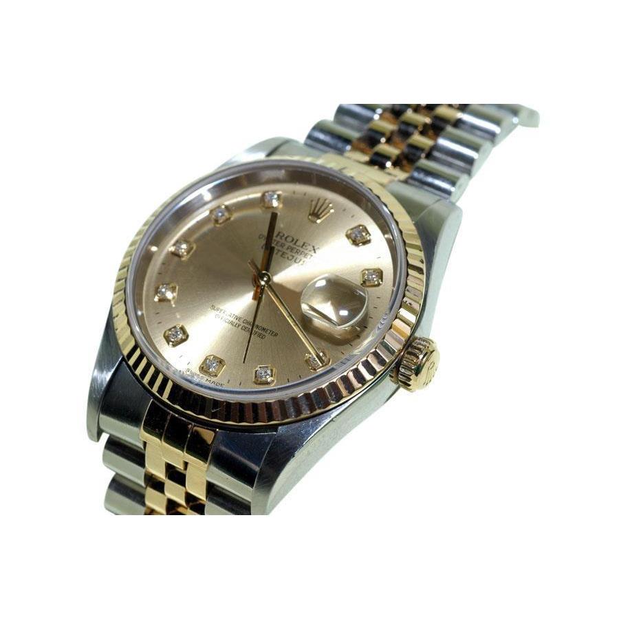 Rolex Zweifarbig Herren-Date-Just-Uhrenzifferblatt