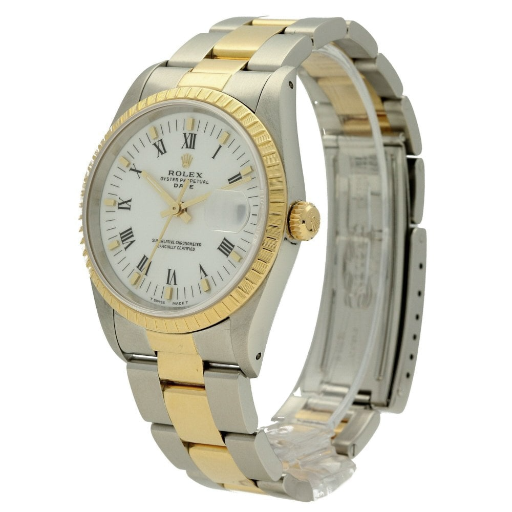 Rolex Zweifarbig Herrenuhr Oyster-Armband Mann