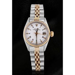Rolex Zweifarbig Oyster Perpetual Date Uhr Damen-Jubiläumsarmband